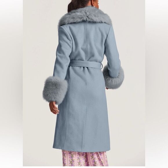 Havilina Wool Coat, Blue - Picture 4 of 12